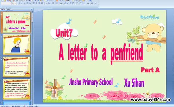 A  letter  to  a  penfriend 