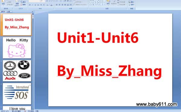 كӢZ(y)A(y)伉(j)φ~Unit1-Unit6_By_Miss_Zhang