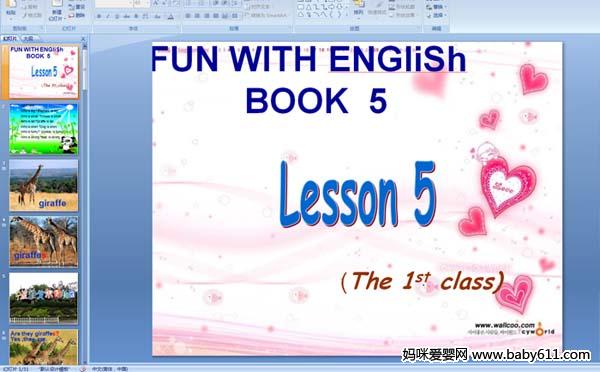 FUN WITH ENGliSh BOOK 5Lesson 5