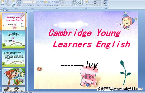 كӢZ(y)A(y)伉(j)nCambridge Young Learners EnglishIvy