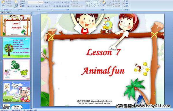 كӢZ(y)A(y)伉(j)Lesson7 Animalfun(pptn)