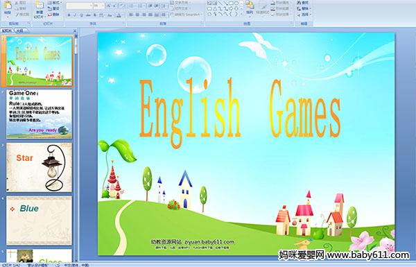 ׃@ӢZEnglish  GamesӢZΑ(PPTn)