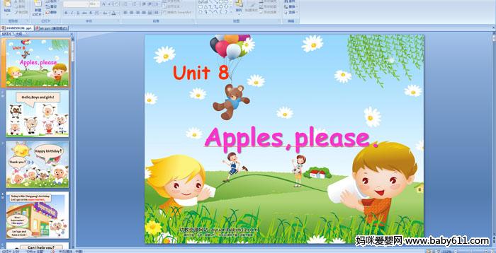 Unit 8  Apples,please