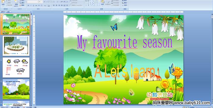 My favourite season A Let s learn